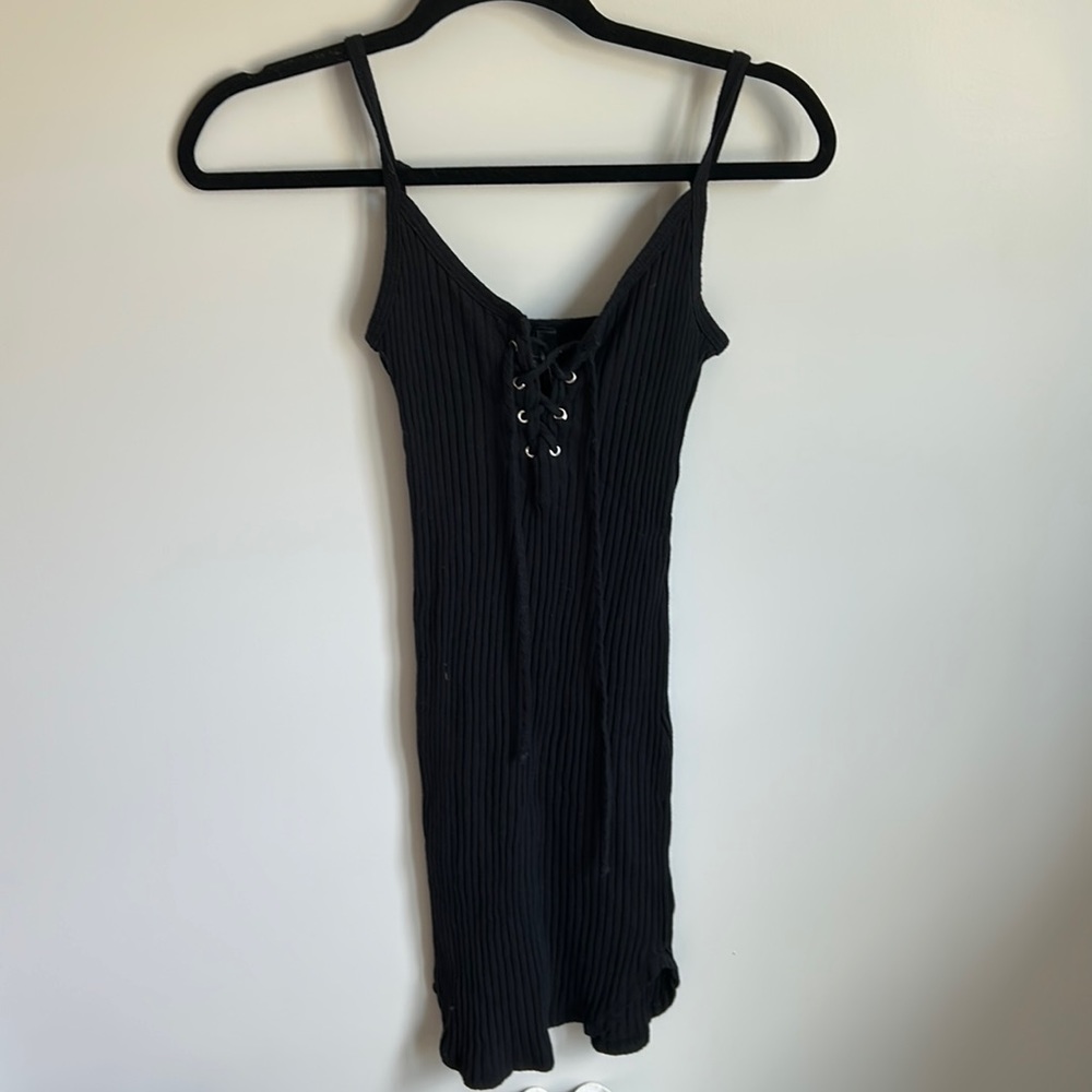 Tight black dress